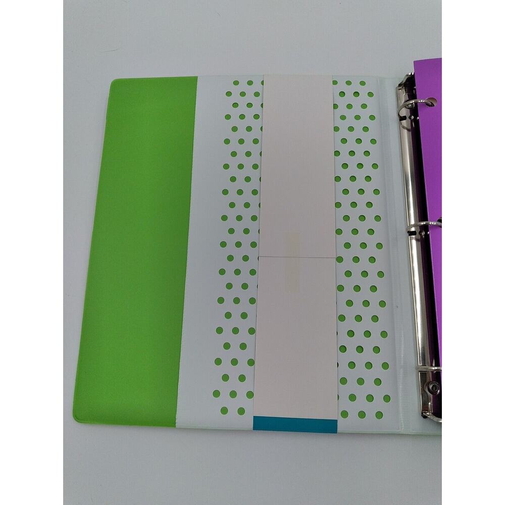 Trapper Keeper ~ Binder Portfolio Folder 2021 Mead Retro Leopard Boombox Purple - Picture 3 of 6
